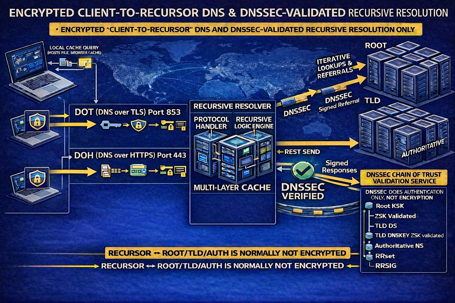 Recursive DNS illustrative simplified image