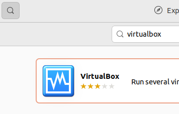 search for virtualbox